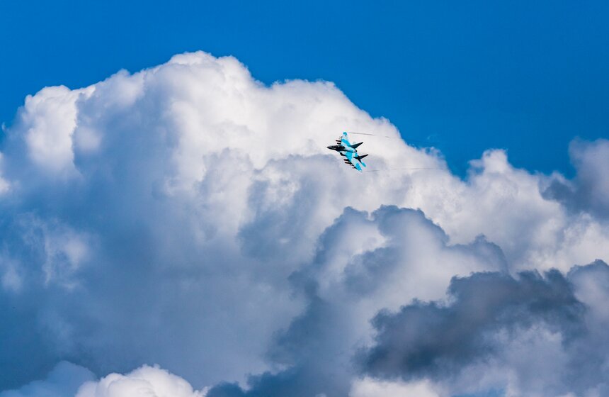 На аэродроме Кубинка прошла демонстрационная авиапрограмма 18 фото