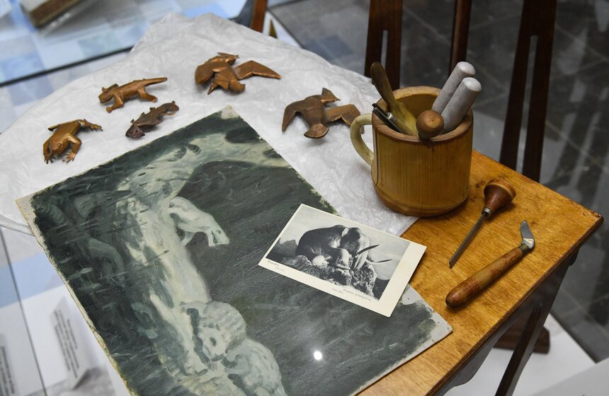 Выставка "Русский палеоарт" открылась Дарвиновском музее 19 фото