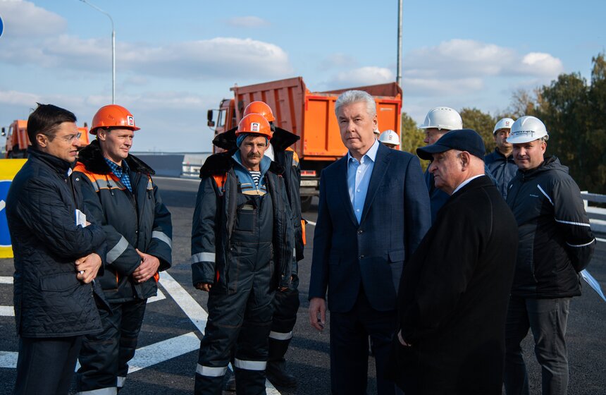 Собянин открыл транспортную связку Северо-Восточной и Северо-Западной хорд 6 фото