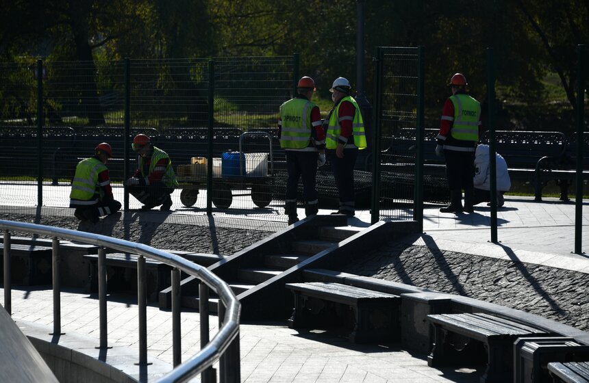 Танцующий фонтан в "Царицыне" законсервировали на зиму 16 фото