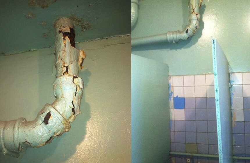 Неудачный ремонт школы №3 на улице Новочеремушкинская 16 фото