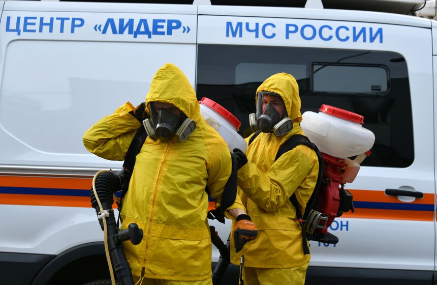 В столице провели дезинфекцию Савеловского вокзала 21 фото