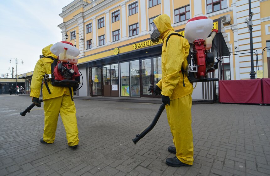 В столице провели дезинфекцию Савеловского вокзала 2 фото