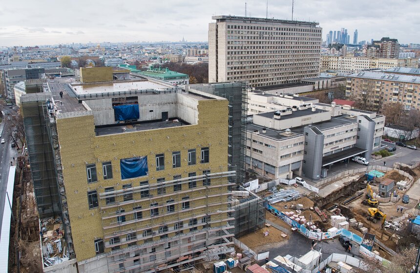 Собянин осмотрел строящийся скоропомощной комплекс НИИ Склифосовского 11 фото