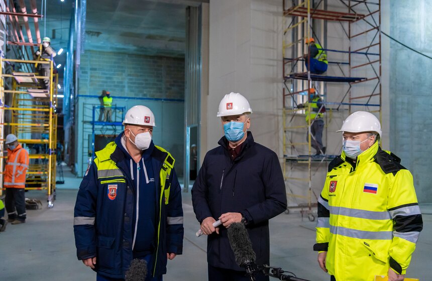 Собянин осмотрел строящийся скоропомощной комплекс НИИ Склифосовского 12 фото
