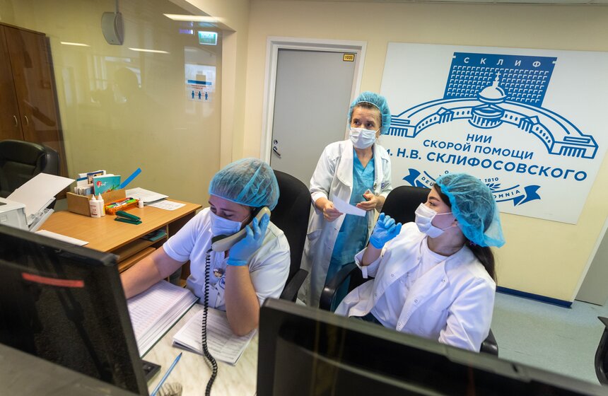 Собянин осмотрел строящийся скоропомощной комплекс НИИ Склифосовского 2 фото