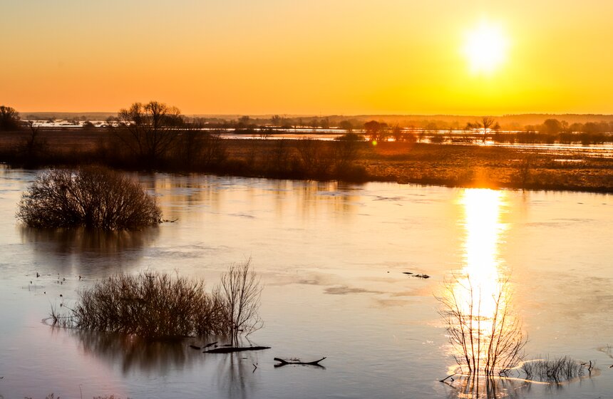 Из-за весеннего паводка в России поднимается уровень воды в реках 1 фото