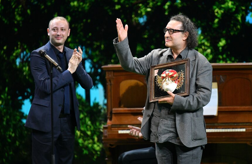 Режиссер Борис Юхананов, получивший премию в номинации "Лучший спектакль в драме, малая форма" за работу "Пиноккио. Театр" (Электротеатр Станиславский, Москва)