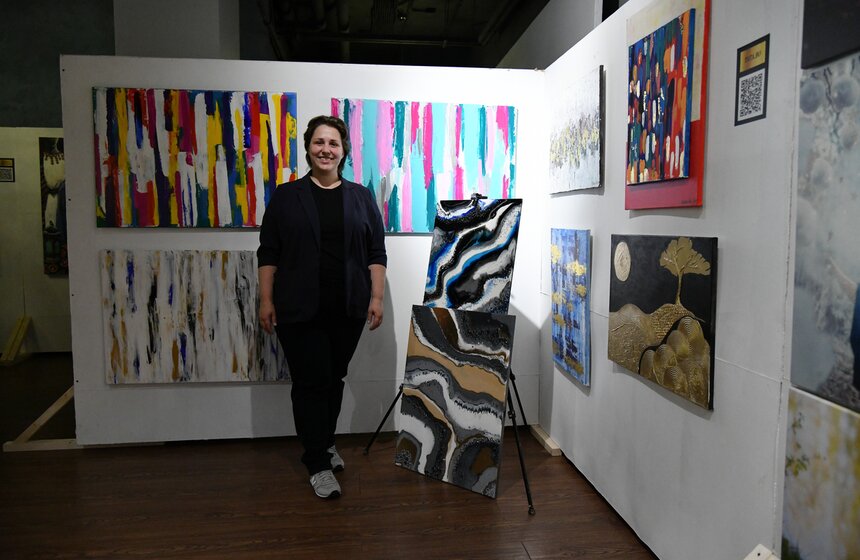 В ArtNovi Space открылась выставка современного искусства Arts&Fashion Week 2021 13 фото