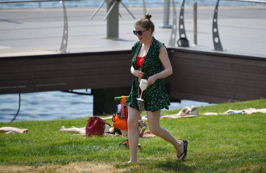 В Москве продолжается аномальная жара 13 фото