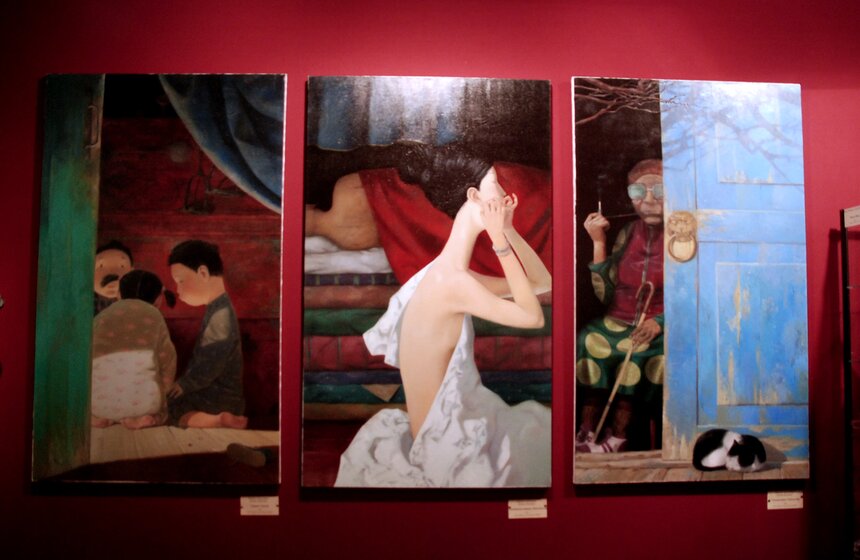 Международный салон изящных искусств проходит в Москве 21 фото