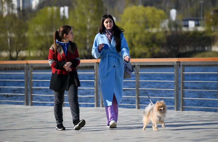 Теплая погода порадовала москвичей в праздничное воскресенье 11 фото