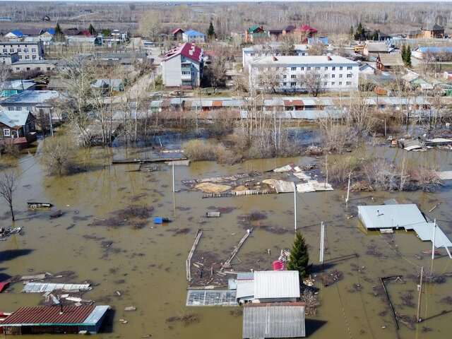 ТАСС: число подтопленных паводком домов в РФ снизилось до 7,8 тыс