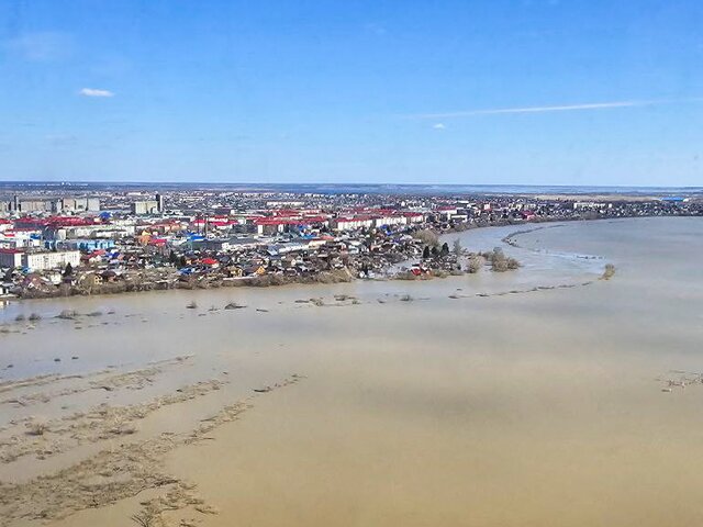 Уровень воды в реке Ишим у тюменского села Абатское достиг 1 208 см