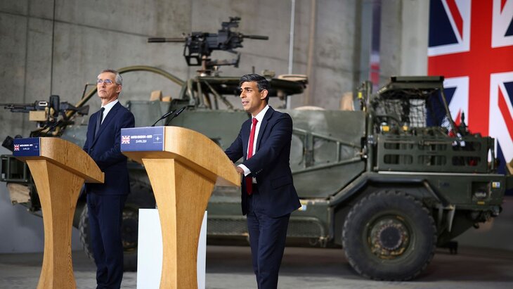 Сунак: Великобритания переведет оборонную промышленность страны в режим войны