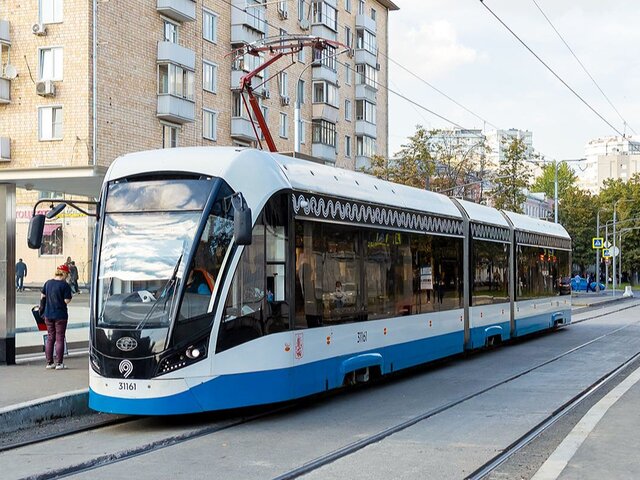 Интервалы движения трамваев № 28 и 31 увеличены на Живописной улице в Москве