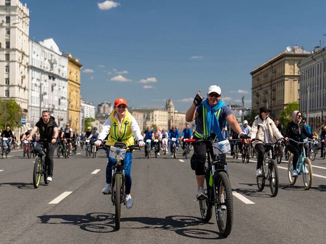 Собянин: в весеннем велофестивале приняли участие рекордные 65 тысяч человек