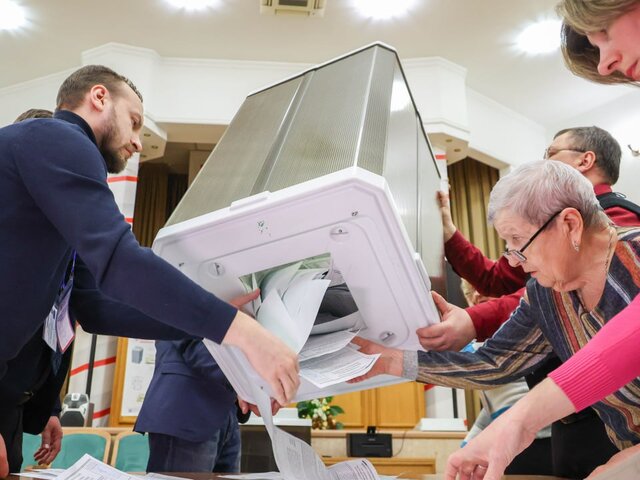 Путин набирает 88,8% голосов по итогам обработки 70,09% бюллетеней в Москве