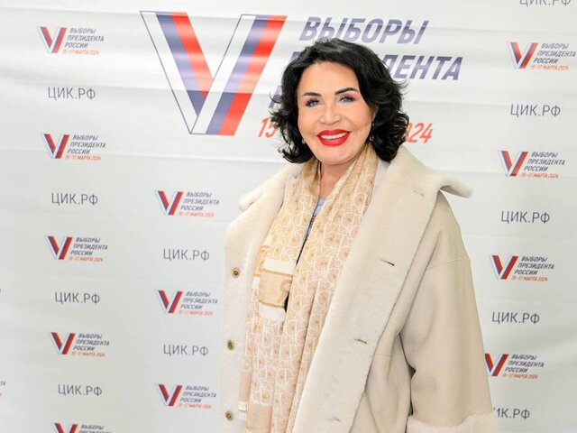 Надежда Бабкина проголосовала на выборах президента РФ в Москве