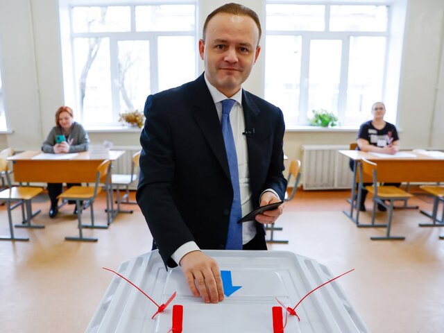 Кандидат в президенты РФ Даванков проголосовал на участке в Смоленске