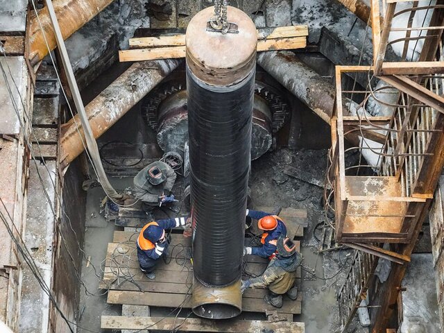 Реконструкцию подводного газопровода в центре Москвы выполнили на 80%