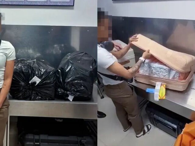 Иностранка с розовым чемоданом на колесиках пыталась провест