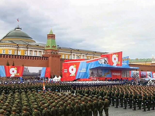 Парад Победы проходит на Красной площади Москвы