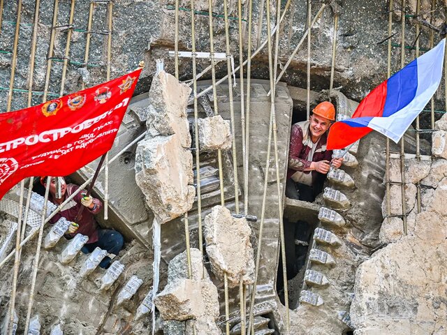 Собянин: завершена проходка левого тоннеля между станциями 