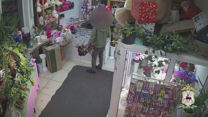 В Нижнем Новгороде мужчина украл для возлюбленной цветы и мишку