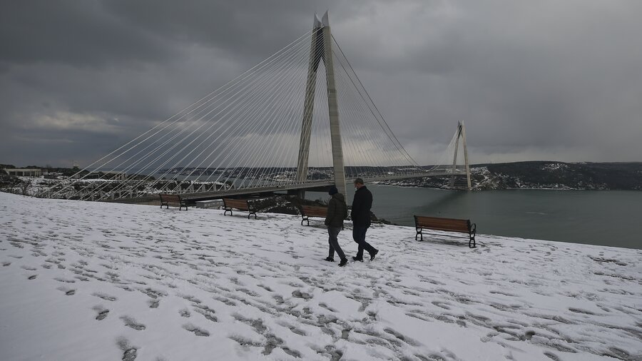 В центральной части Турции начался мощный снегопад – Москва 24, 15.02.2021