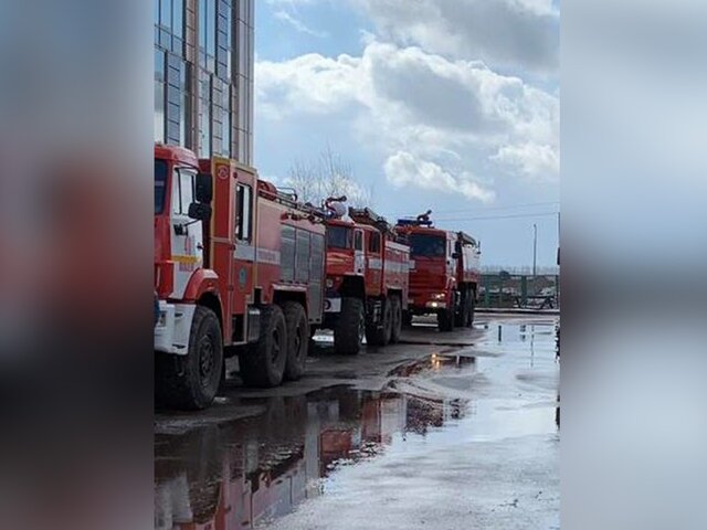 Пожар произошел в шахте рудника в Белгородской области
