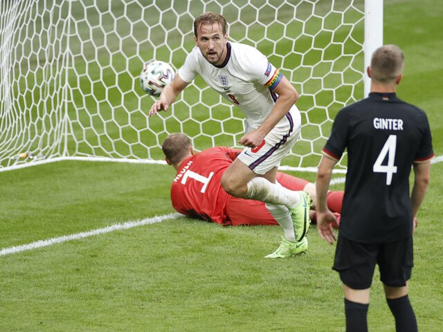Сборная Англии обыграла немцев и вышла в четвертьфинал Евро-2020