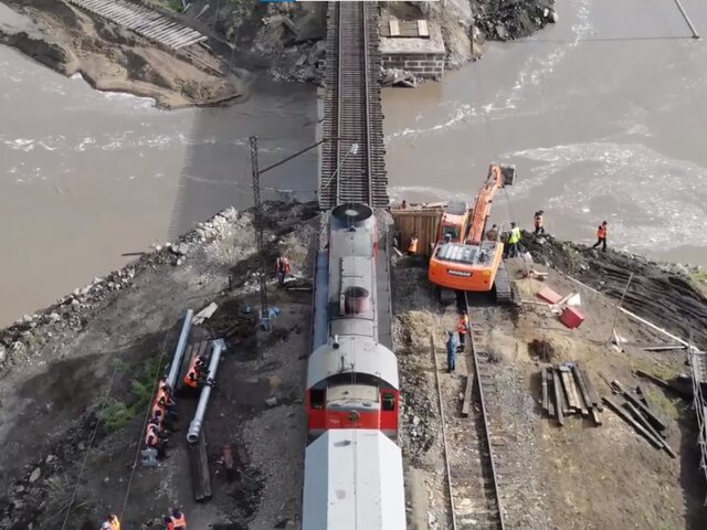 РЖД возобновили движение пассажирских поездов по восстановленному участку Транссиба