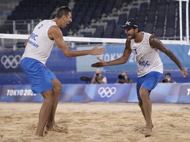 Российские спортсмены прошли в финал олимпийского турнира по пляжному волейболу