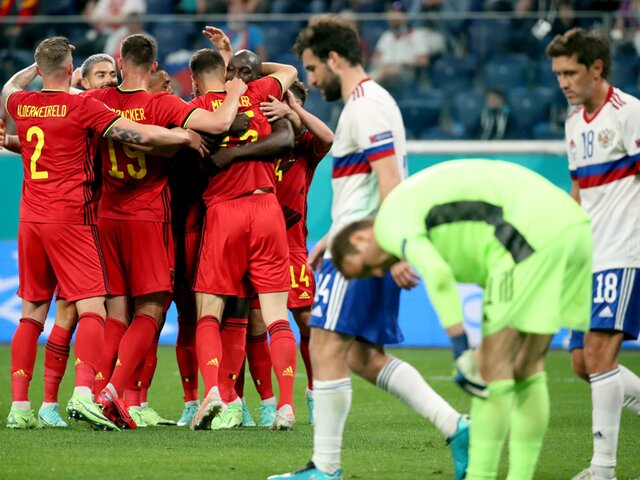 Сборная России уступила команде Бельгии в первом матче Евро-2020