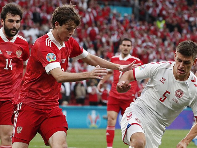 Начался матч Россия – Дания за путевку в плей-офф Евро-2020