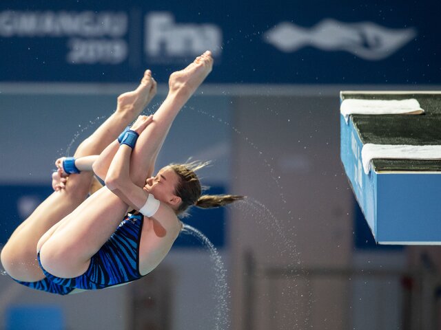 Российские прыгуньи в воду Беляева и Тимошинина победили на чемпионате Европы
