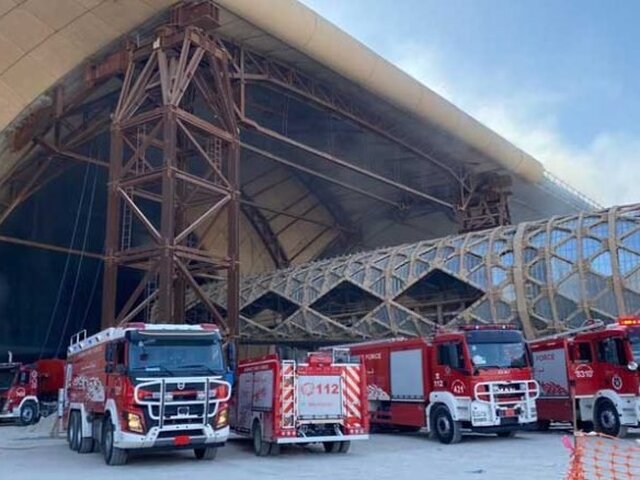 Пожар произошел в новом терминале аэропорта Кувейта