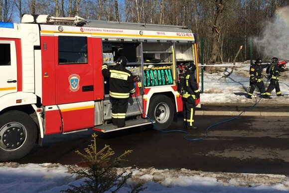 В сгоревшем автомобиле в Люберцах нашли человеческие останки