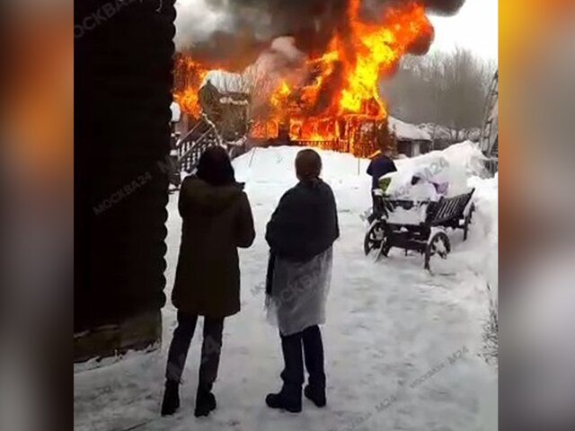 Площадь пожара в ресторане в Андреевке составляет 600 кв метров
