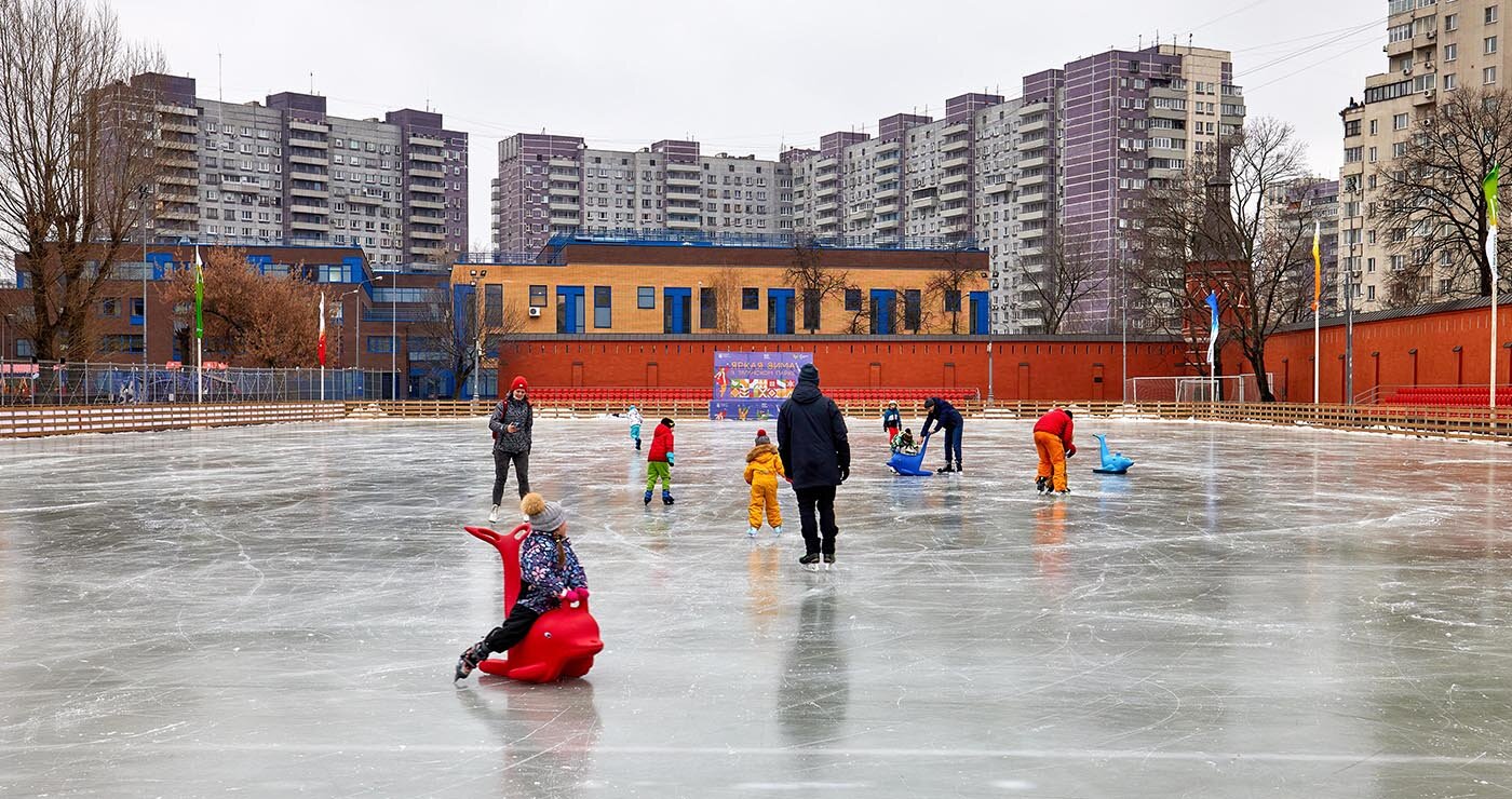 Каток в парке победы москва