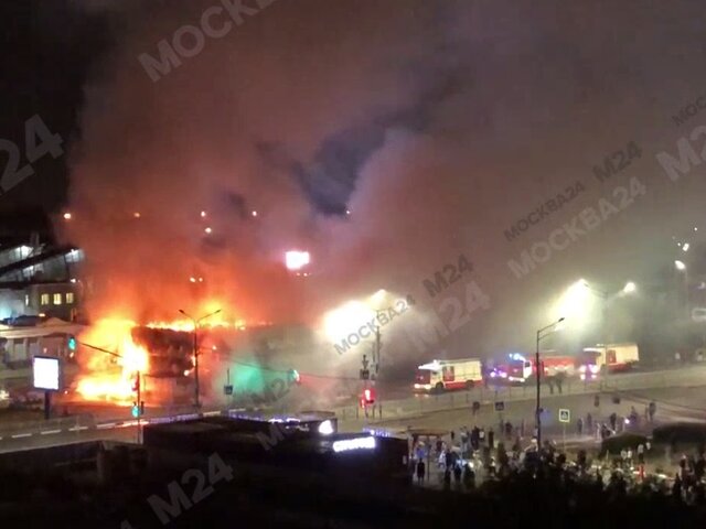 Пожар на крыше кафе в Мытищах ликвидирован на площади 600 квадратных метров