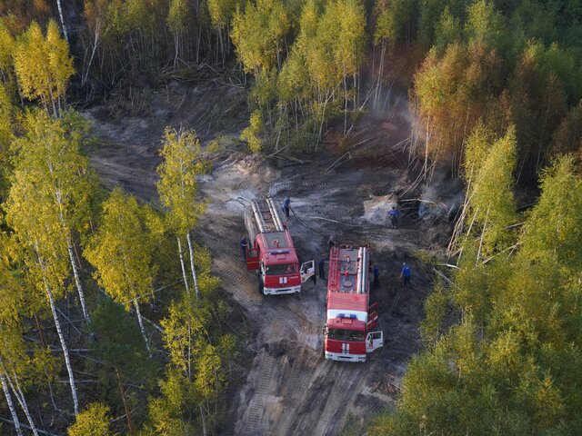 В Рязанской области продолжаются работы по ликвидации последнего очага лесных пожаров
