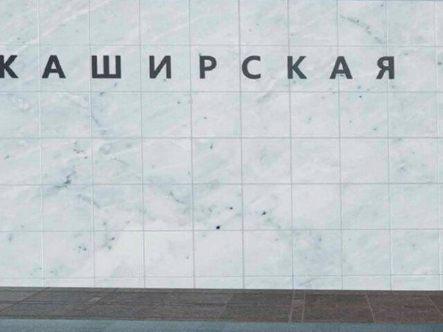 Новые буквы названия установили на платформе станции БКЛ "Каширская"