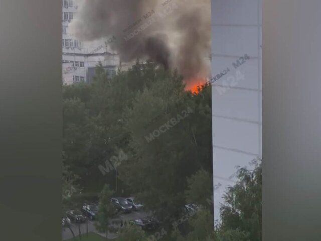 Ресторан загорелся на юге Москвы