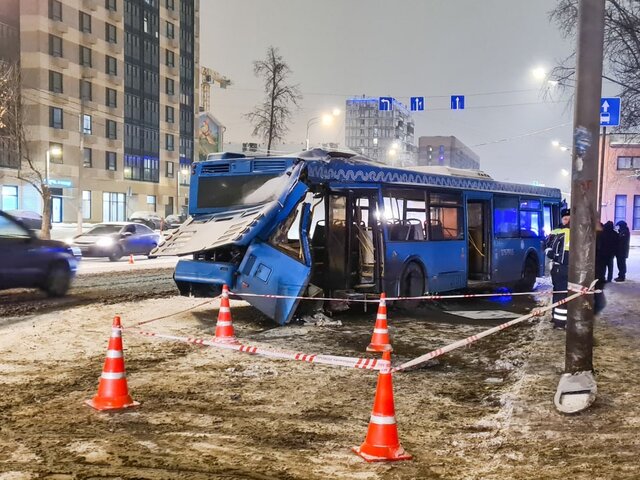 Названа предварительная причина ДТП с автобусом на юго-востоке Москвы
