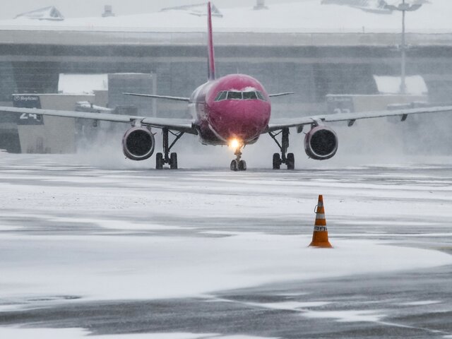 Пассажиров рейсов из Домодедово призвали прибывать в аэропорт заранее из-за снегопада
