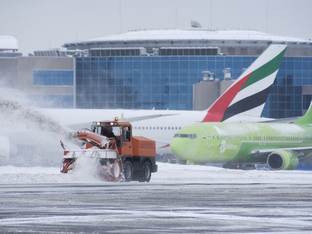 Более 15 рейсов задержаны в Москве из-за снегопада