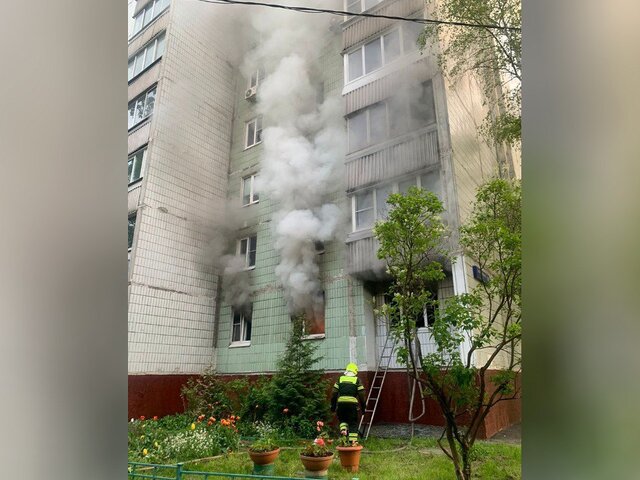 Женщина погибла при пожаре в квартире на северо-востоке Москвы