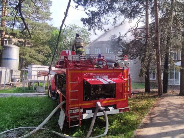 Открытое горение в больнице в Новосибирске ликвидировали